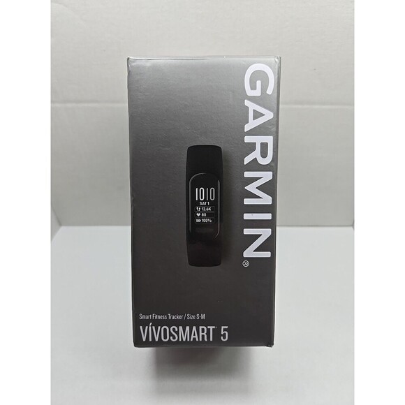 garmin Other - Garmin Vivosmart 5 Fitness Activity Tracker Black S M Heart Rate Sleep Oled Box